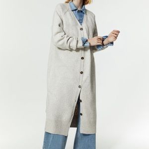 Fine knit cardigan dress